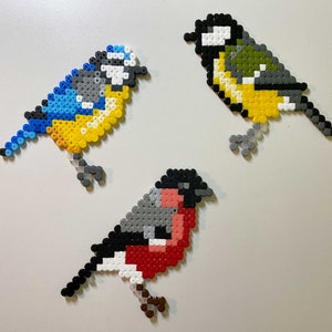 Forest birds perler template