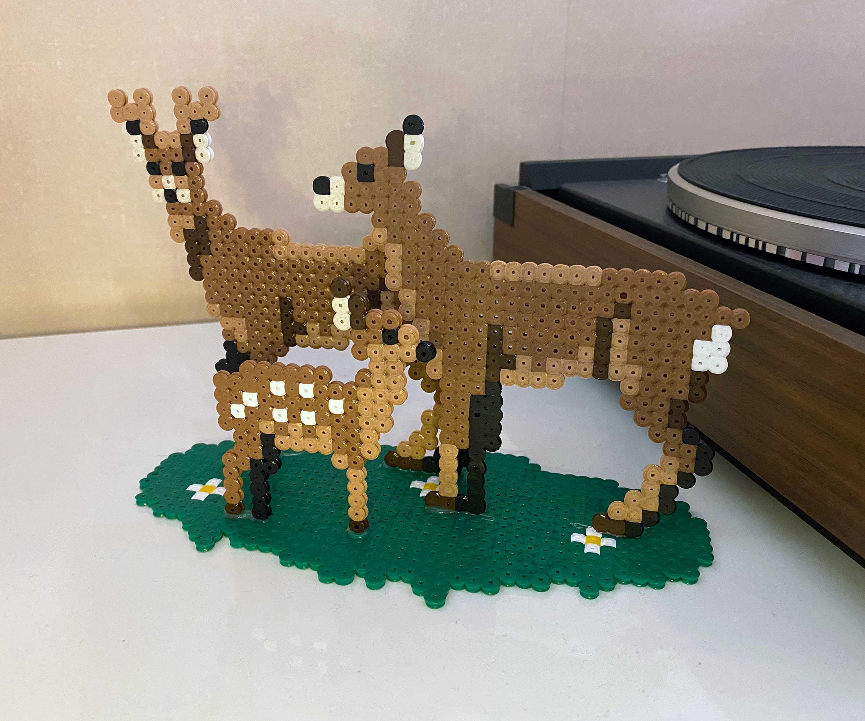 Deer Diorama Perler Template Etsy Deer Diorama Perler Template Etsy