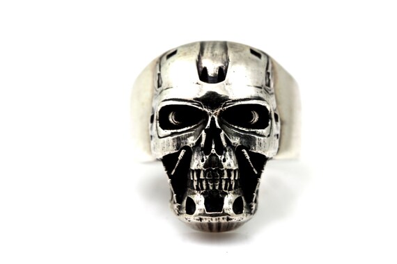 T 700 Terminator Ring Fashion Terminator Men Ring 925 Sterling Etsy