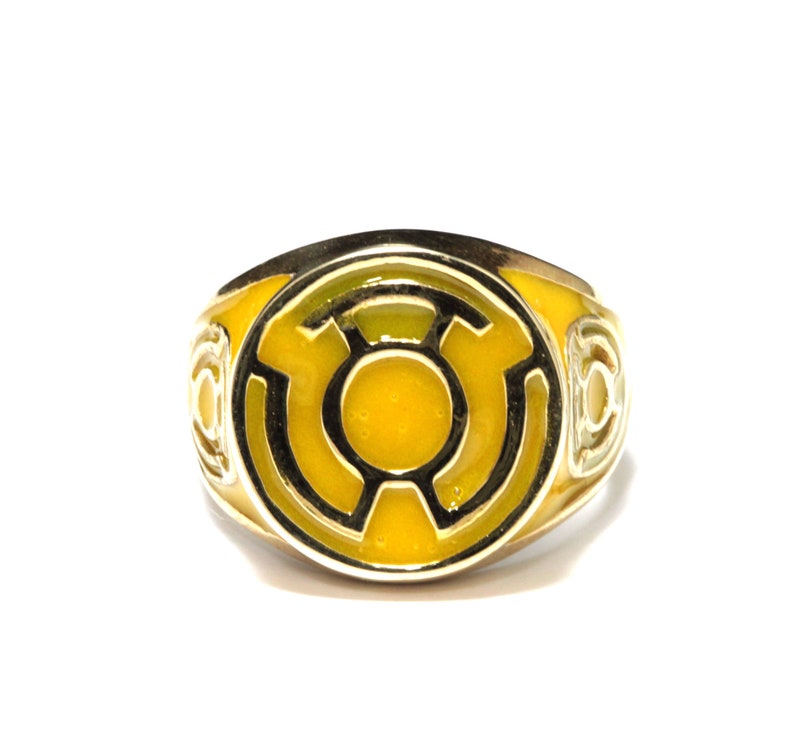 Yellow Lantern Ring Yellow Replica Brass Yellow Lantern Ring Etsy