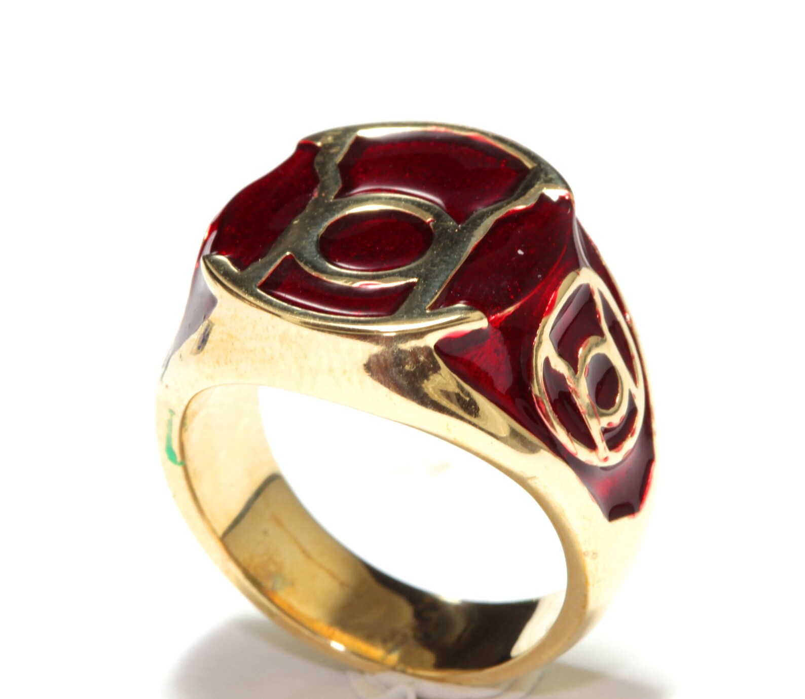 Red Lantern Ring Red Lantern Replica Brass Ring Red Enamel Etsy