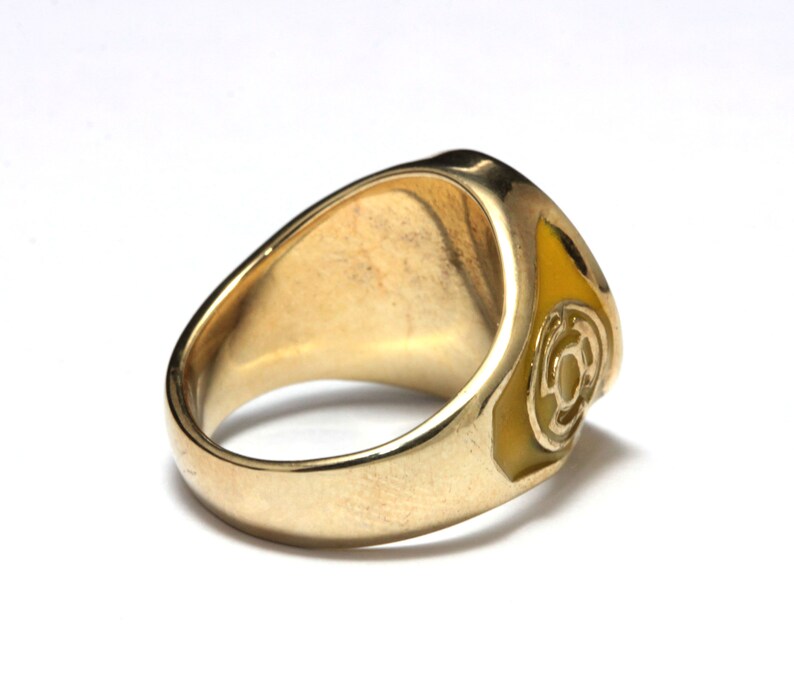 Yellow Lantern Ring Yellow Replica Brass Yellow Lantern Ring Etsy