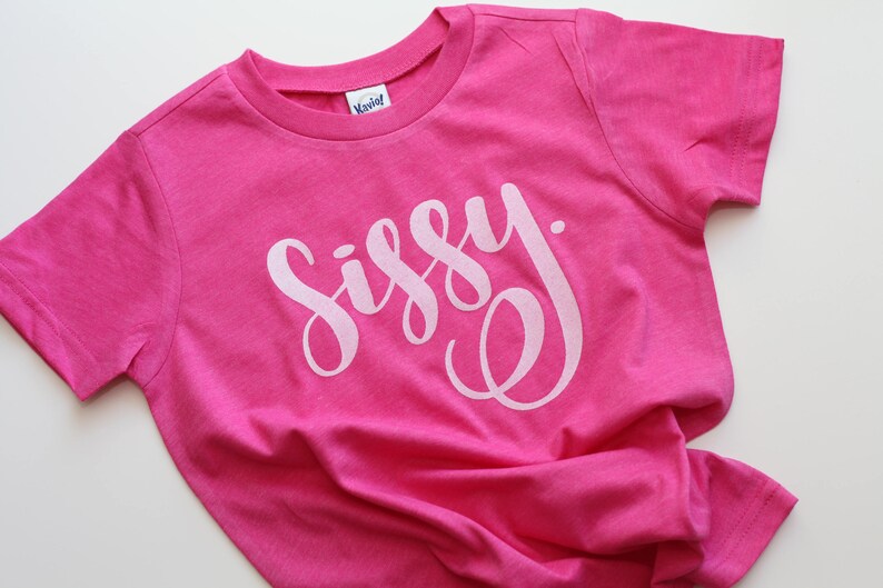 Sissy sister t shirt big sissy sissy shirt trendy toddler Etsy