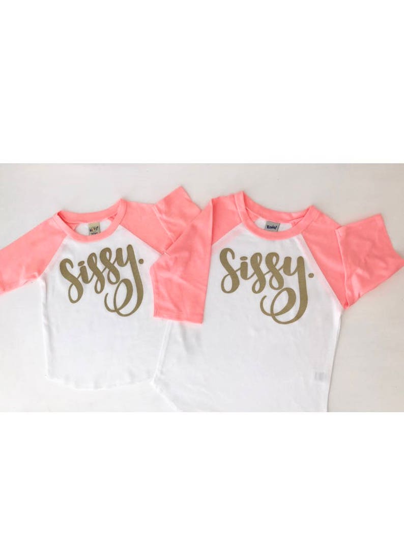 Sissy sister t shirt big sissy sissy shirt trendy toddler Etsy
