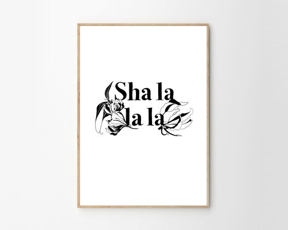 Shalalala Printable Download Arctic Monkeys Poster Music Etsy