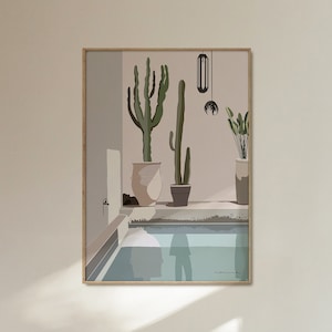 La Maison Marrakech Giclée Print | Morocco Hotel illustration | Poster print