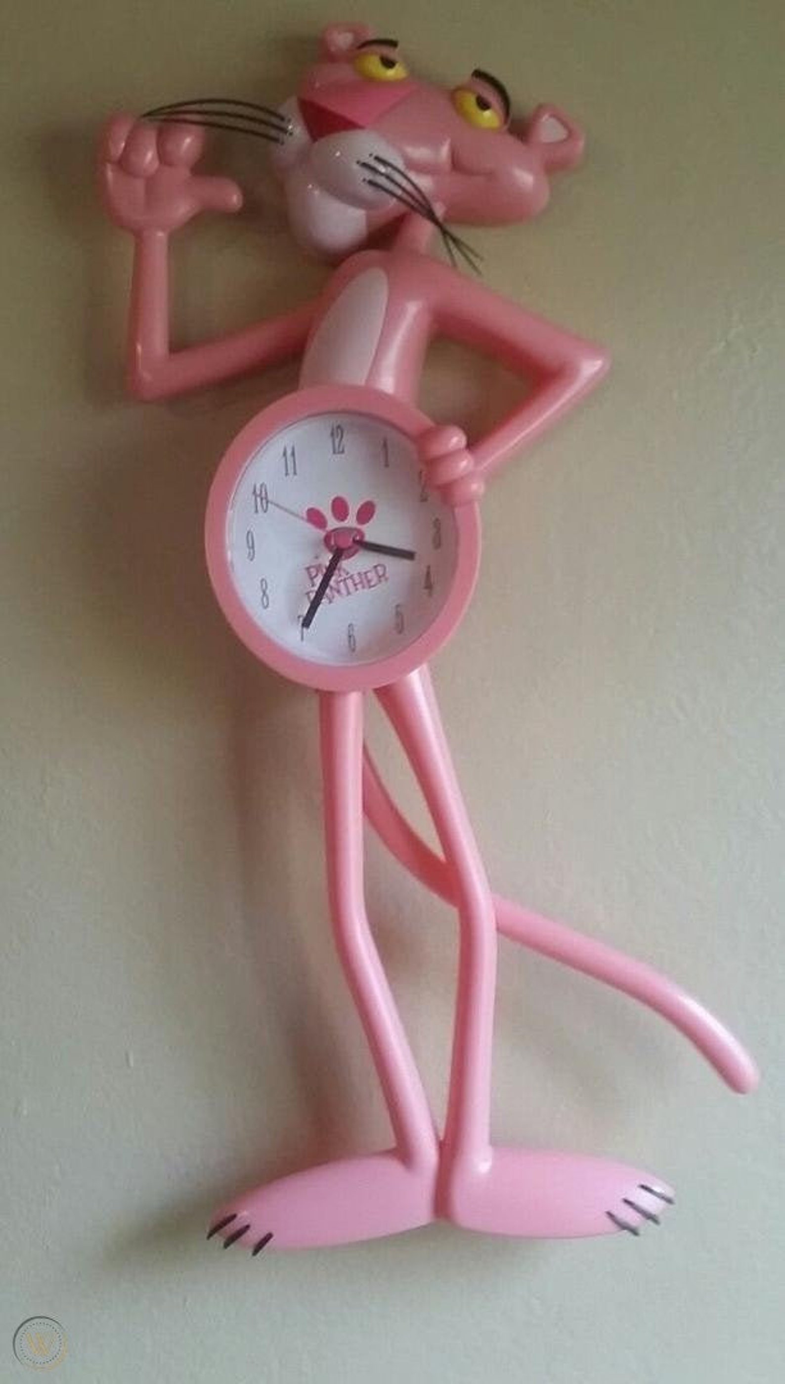 Extremely rare Pink Panther clock Etsy