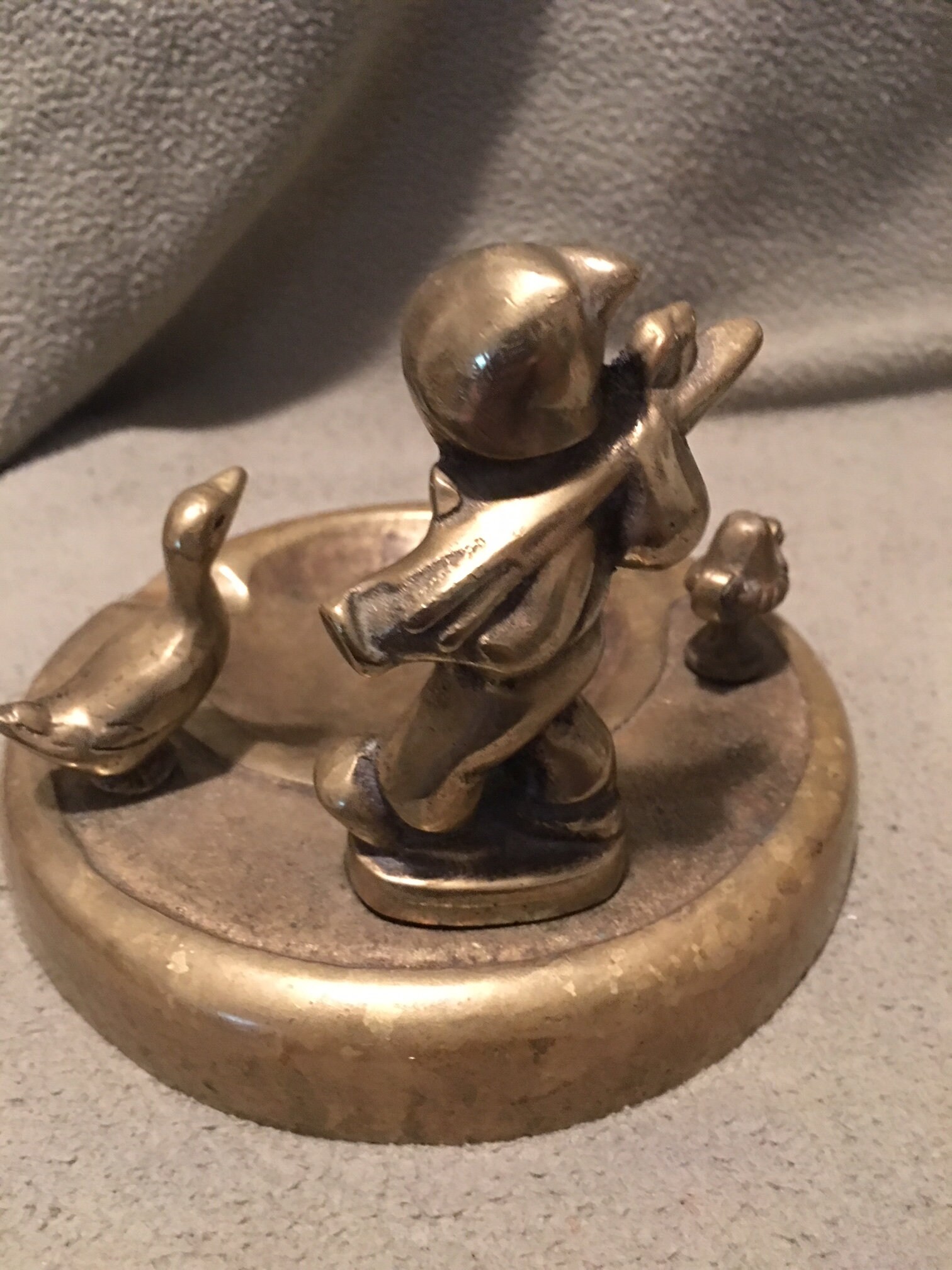 Solid bronze antique ashtray Etsy