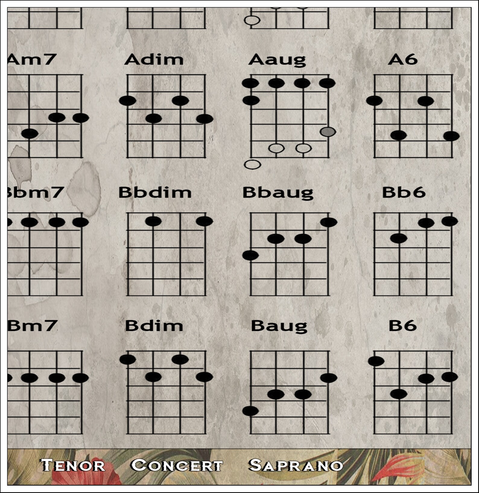 Ukulele Chord Chart the Best Ukulele Chord Chart 24x36 or Etsy Ireland