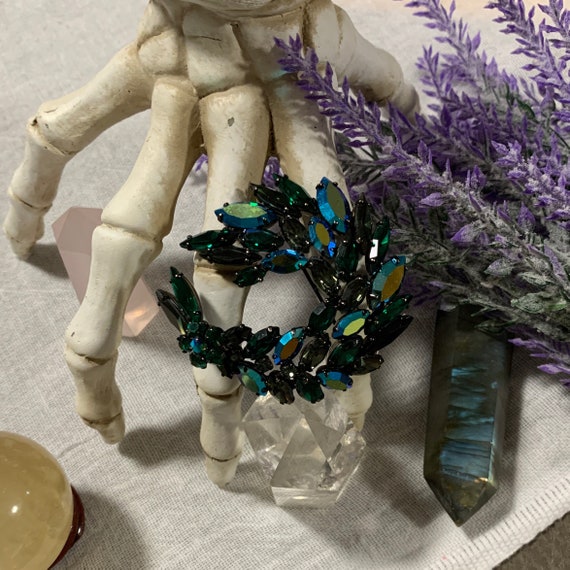 Sherman Blue Black Green Brooch