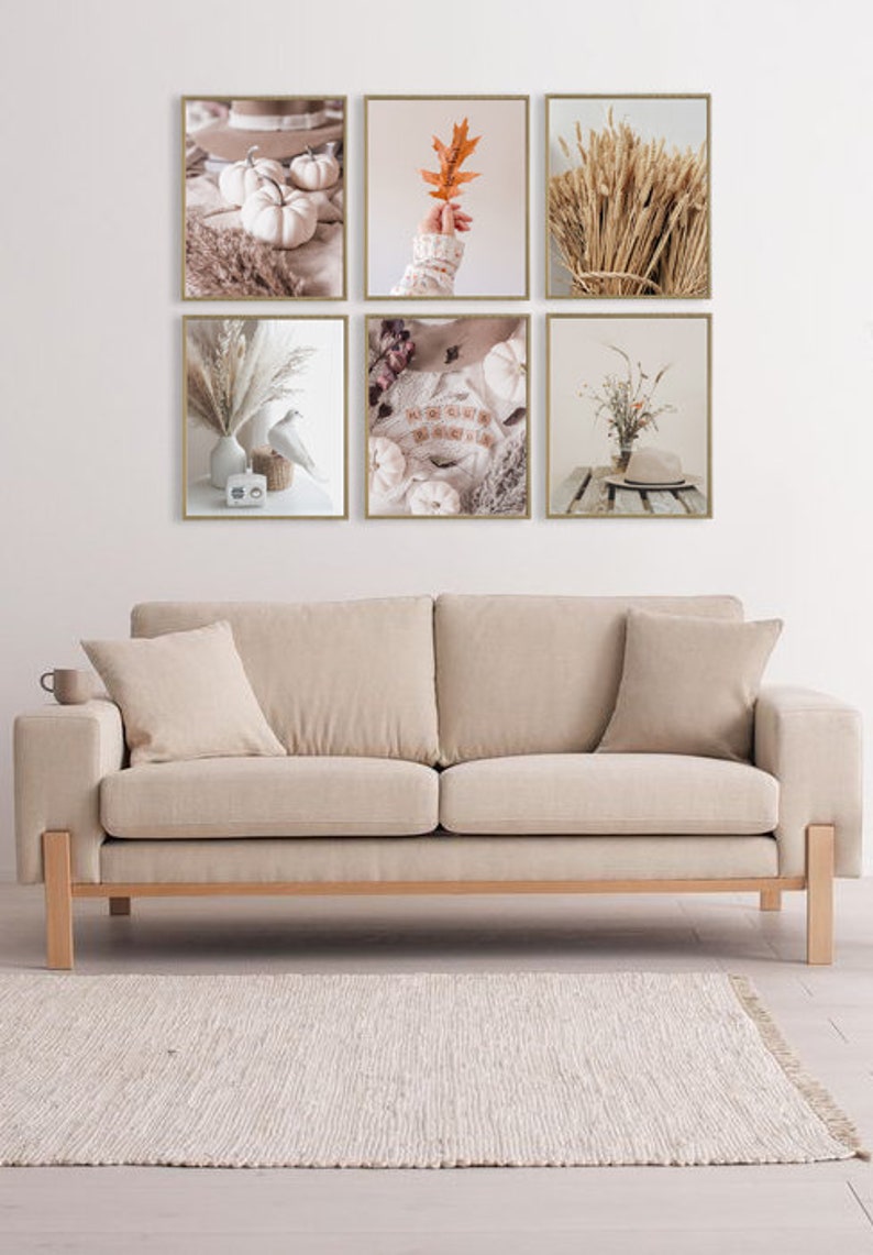 Neutral Autumn Gallery Wall Art Set, Fall Decor Prints - Etsy