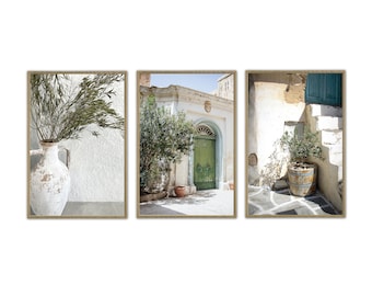 Conjunto de 3 impressões da Itália, arte de parede mediterrânea, impressões do interior da Itália, parede de galeria da Itália, impressão da Toscana, arte da Europa, arte de impressão rústica