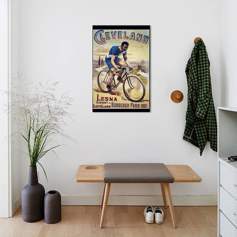 Cleveland Poster Transport Poster Vehicle Print Bicycle Poster Bicycle Wall Art Print Wheels Poster