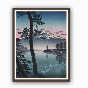 Japan Art, Tsuchiya Koitsu Print, Japanese Print, Fuji From Tago Bay, Edo Period, Koitsu Poster, Japan Wall Art Koitsu Gift Idea Japan Art