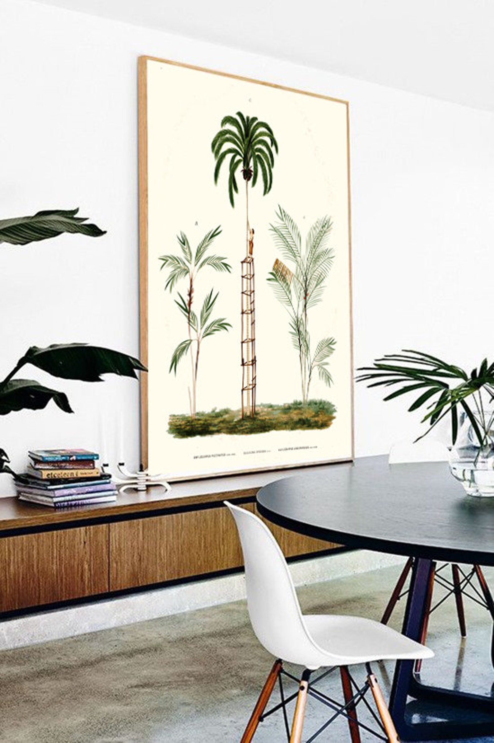 Palm Tree Botanical Print, Palm Home Decor, Palm Wall Art Print ...