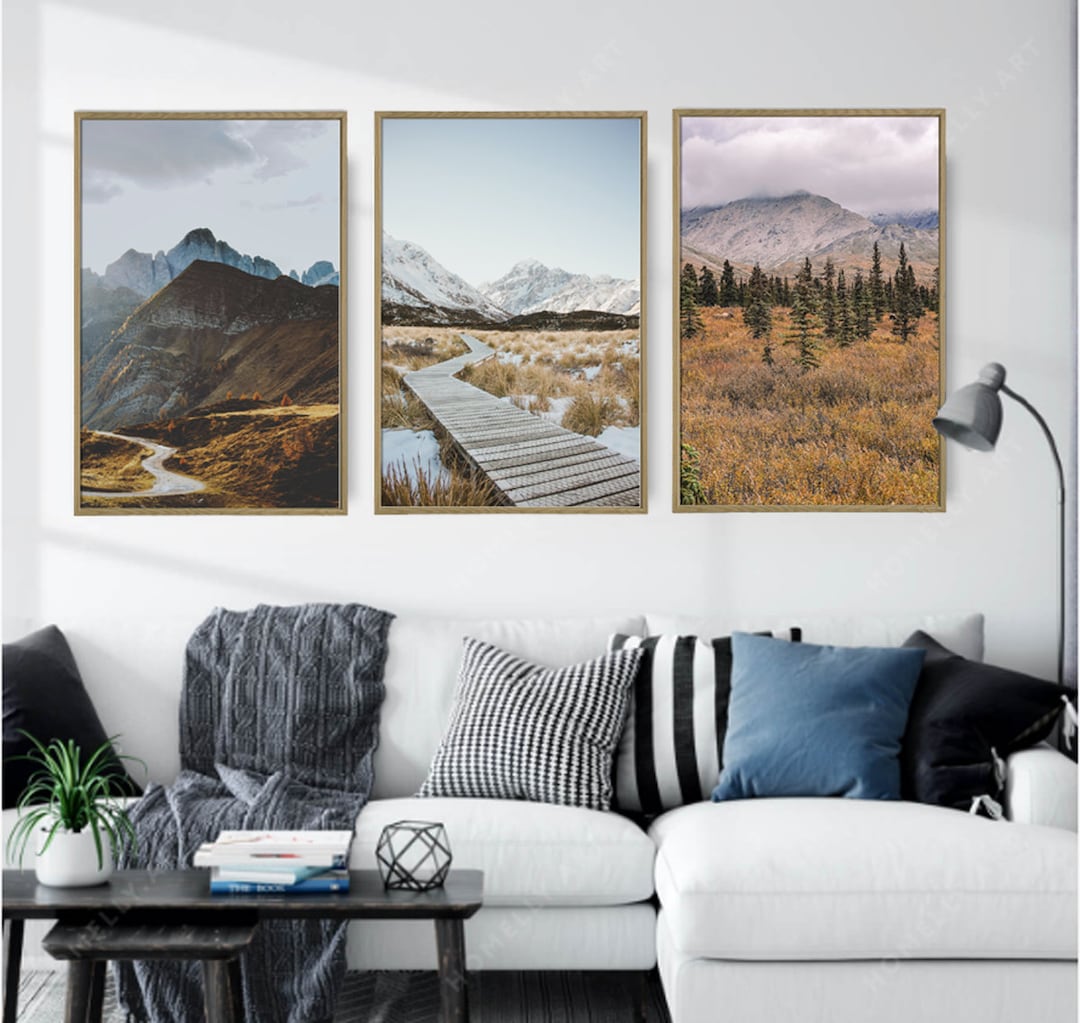 Autumn 3 Piece Wall Art, Nature Wall Art, Set of 3, Farmhouse Decor