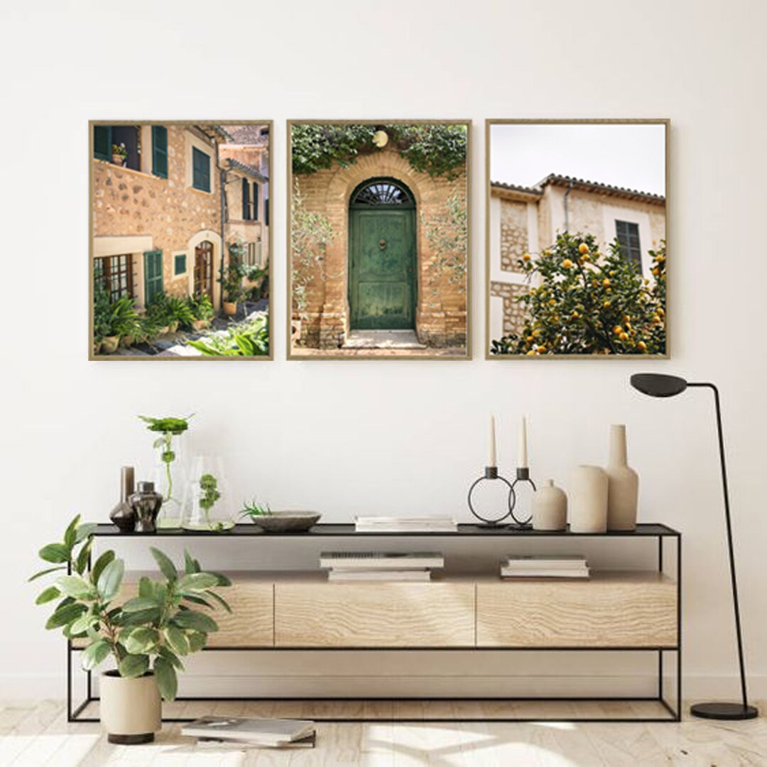 Italy Print Set, Mediterranean Wall Art, Italian Countryside Prints ...