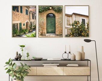 Conjunto de gravuras da Itália, arte de parede mediterrânea, gravuras do interior da Itália, parede de galeria da Itália, gravura da Toscana, arte europeia, arte de gravura rústica