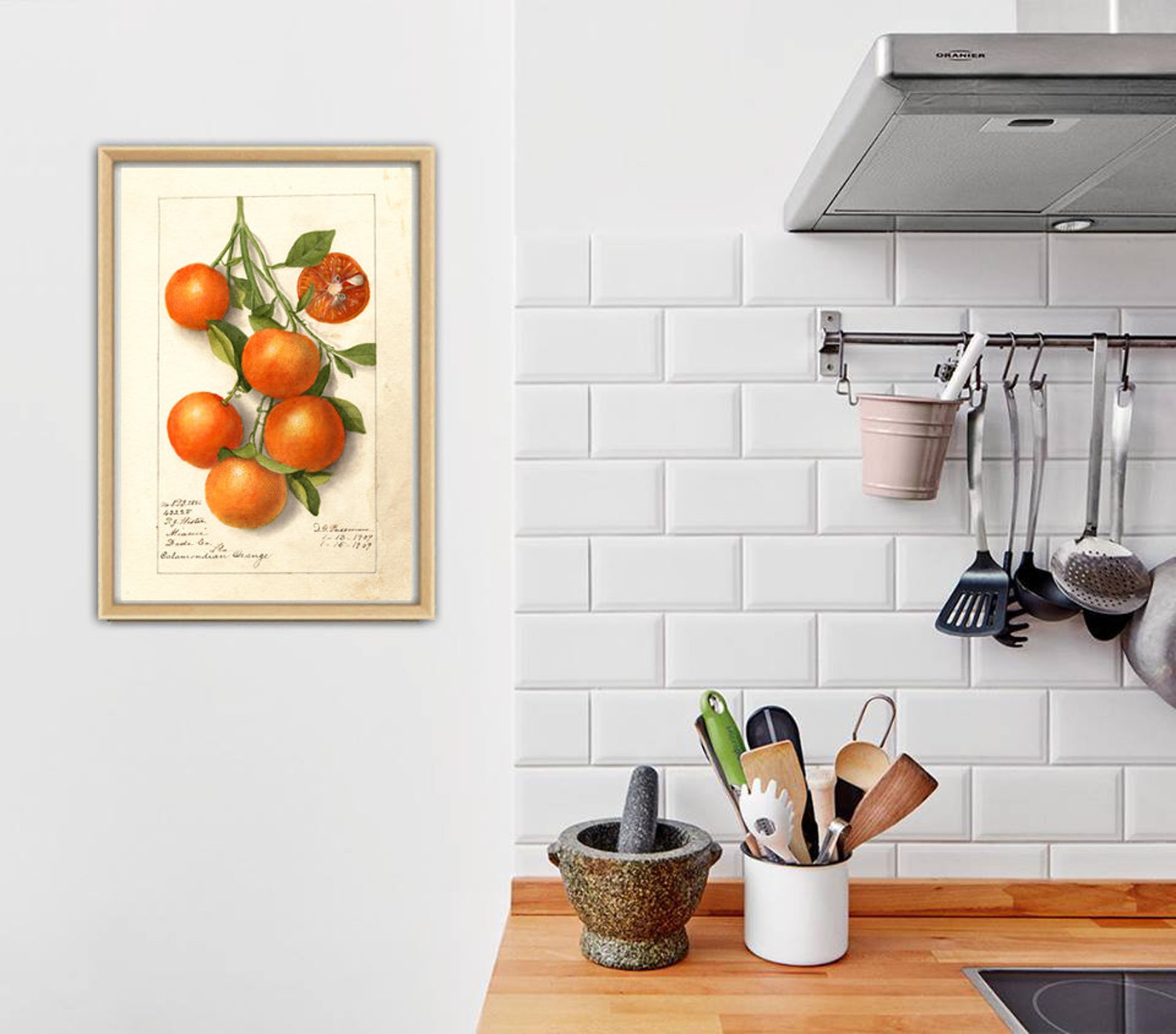 add a touch of nature to your kitchen with citrus... Orange Fruit Print, Kitchen Decor, Citrus Wall Decor, Orange Wall Art ...
