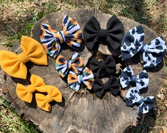 baby bling sunflower bow