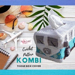 Kombi Tissue Box Cover - Downloadable PDF Crochet Pattern