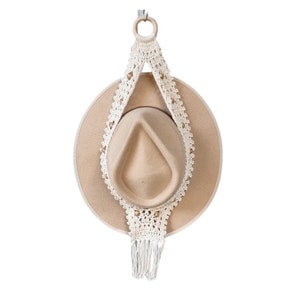 Hat Holster a Beaded Crochet Hat Hanger