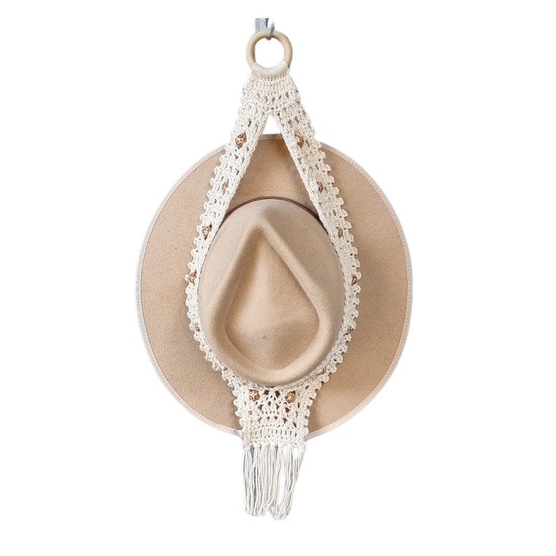 Hat Holster a Beaded Crochet Hat Hanger