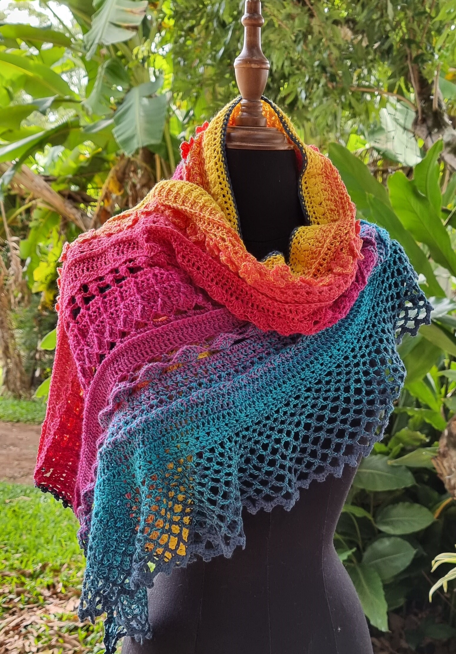 Resplendent Wrap Crochet PDF Pattern: Intermediate Shawl Scarf (digital ...