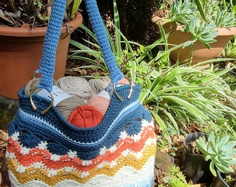 Bay of Shells Bag - Crochet PDF Pattern Digital Download - Beach, Handbag, Tote