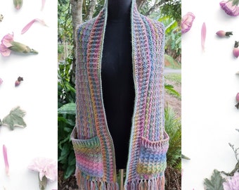 Mum Hug Pocket Shawl - Downloadable PDF Crochet Pattern