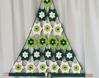 Tree of Blossoms Crochet Wall Hanging Pattern (PDF Download)