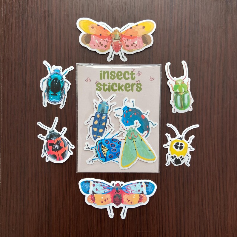 Insect Sticker Pack – Matte Vinyl Bug Decals immagine 3