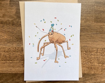 Party Weevil Birthday Card - Celebration & Greeting Cards, Insect Lovers