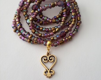 adinkra waist beads