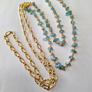 Sky Blue Apatite Chip Waist Chain, gemstone waist chain, waist beads, belly chain, body jewelry, belly beads, body chain