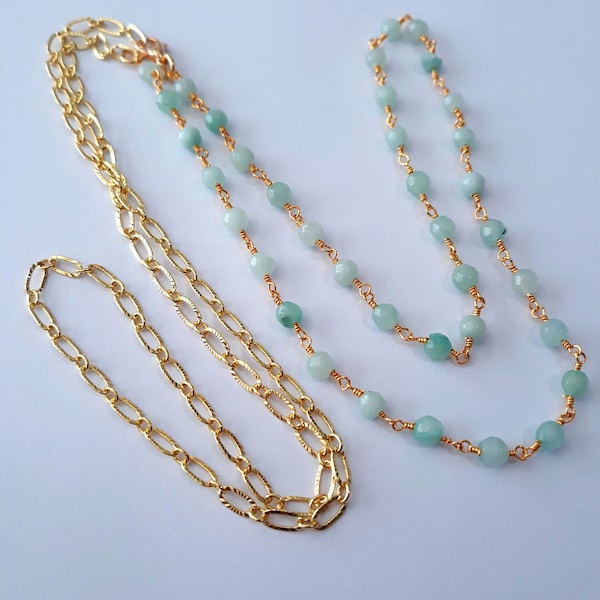 Aqua Jade Gemstone Waist Chain, belly chain, waist beads, belly beads, body chain, body jewelry, waist jewelry
