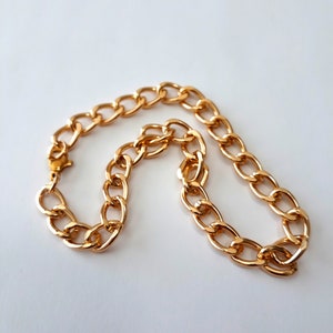 Lightweight Brass Chain Anklet, ankle jewelry, body jewelry, gold anklet, ankle bracelet