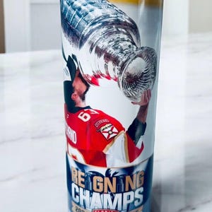Florida Panthers Stanley Cup Champions Tumbler: Personalized Hockey Gift