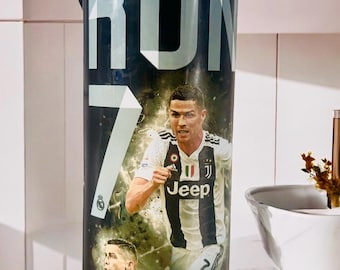 Spersonalizowana butelka na wodę Ronaldo CR7 Soccer: Spersonalizowany kubek o pojemności 20 uncji