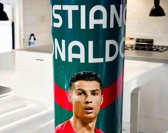 Spersonalizowana butelka na wodę Ronaldo CR7 Soccer: Spersonalizowany kubek o pojemności 22 uncji