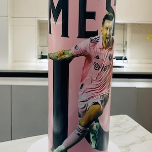 Argentina, Messi water bottle, Inter Miami, Personalized 20oz sports lid, soccer gifts, made to order tumbler, soccer, insulated