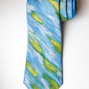 Hand-painted necktie