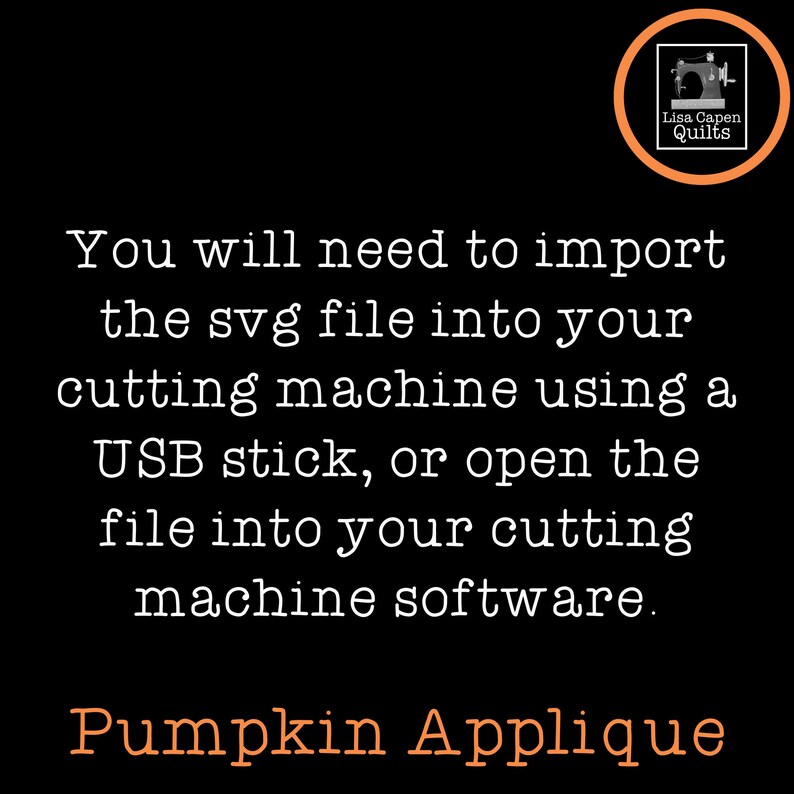 Pumpkin Applique PDF and SVG Cutting File by Lisa Capen Quilts ...