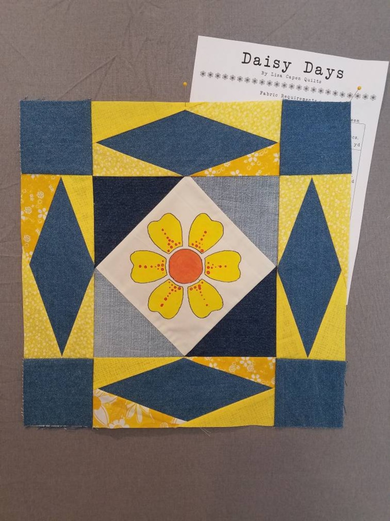 Daisy Days Quilt Pattern by Lisa Capen Quilts 4 Page PDF Etsy