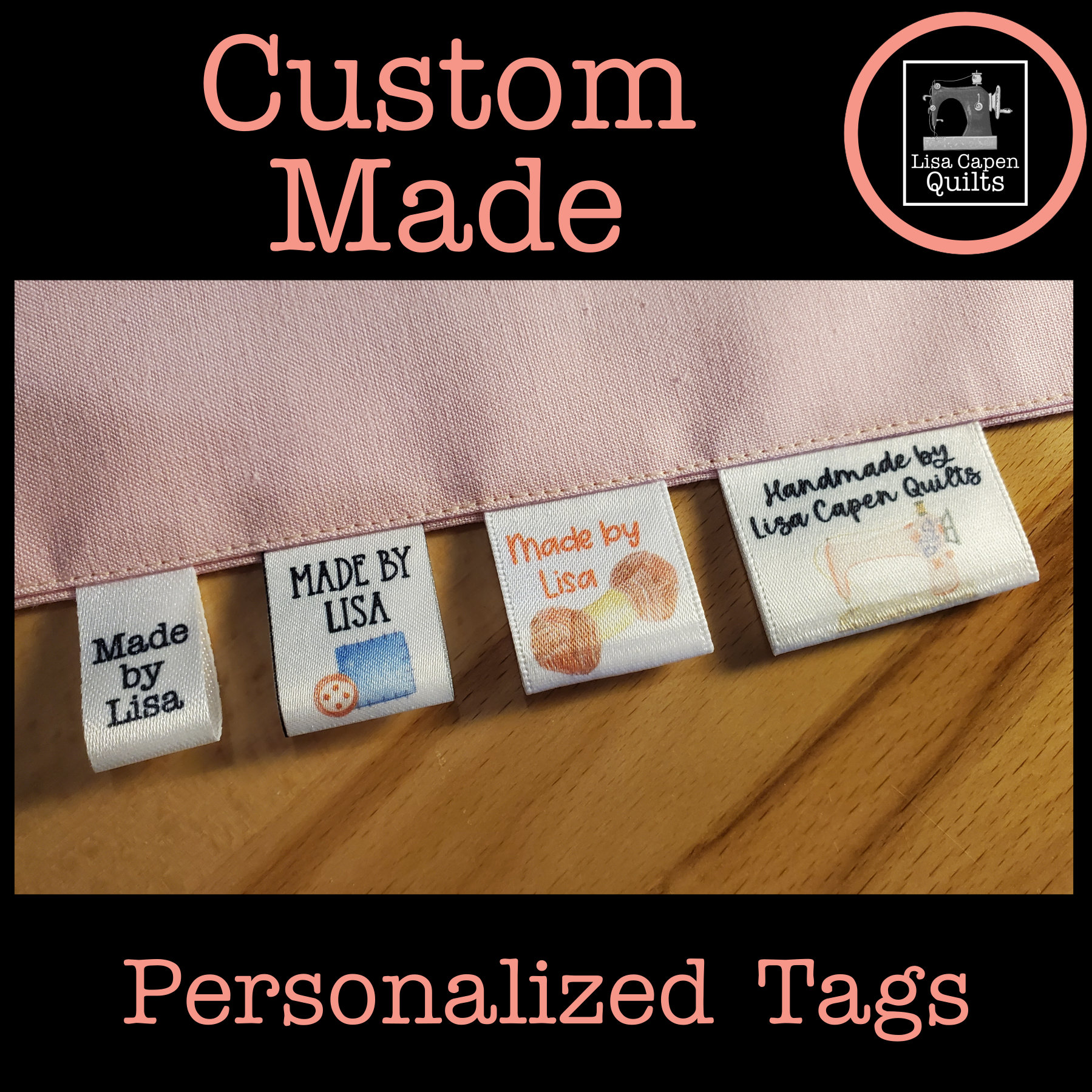 Sew in Name Labels, Branding Labels, Text Only Personalized Labels Organic  Cotton-sew in Labels, Do Not Send a Graphic or Logo 