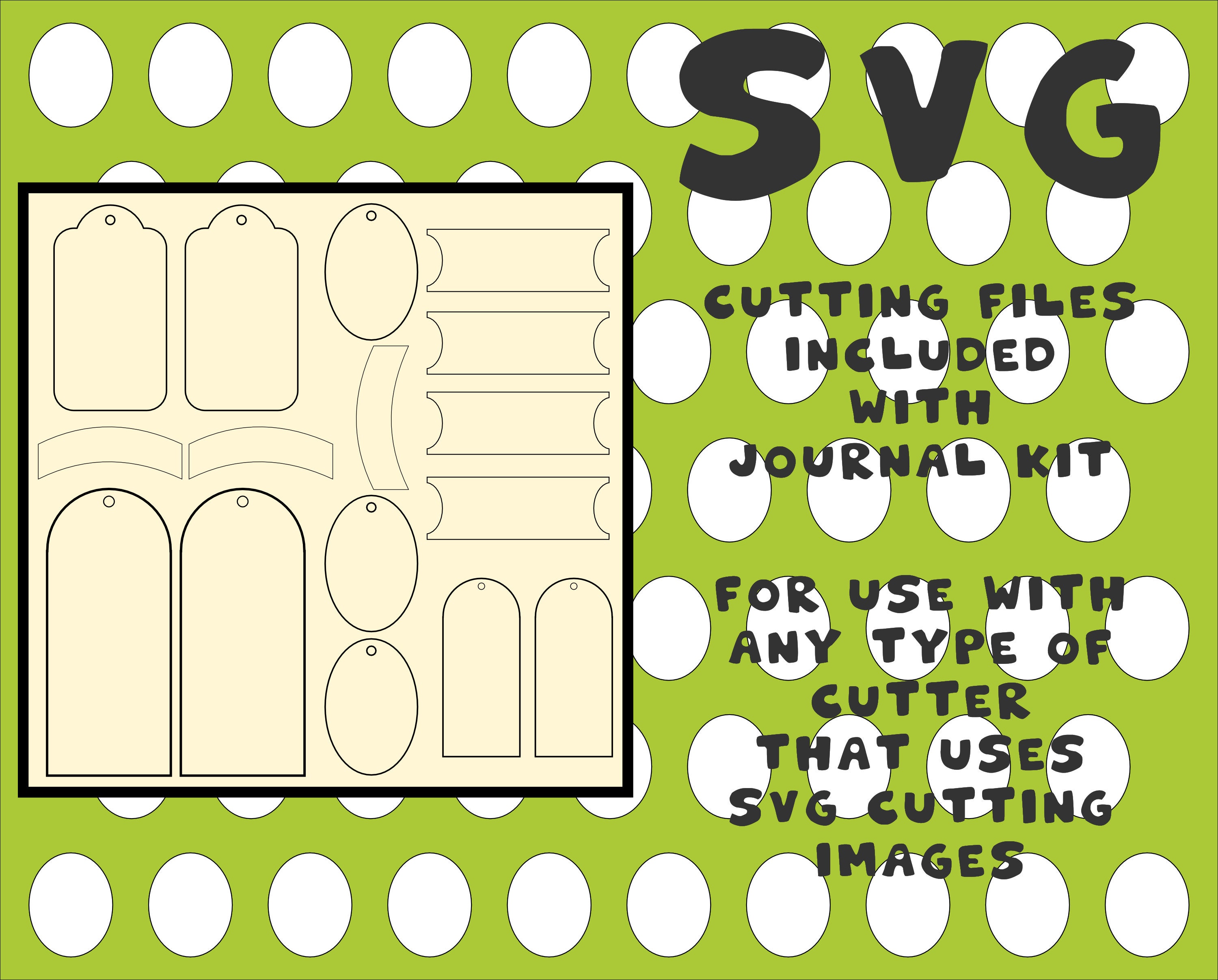 Tag Page SVG Cutting Instant Download Use Your Brother Scan N