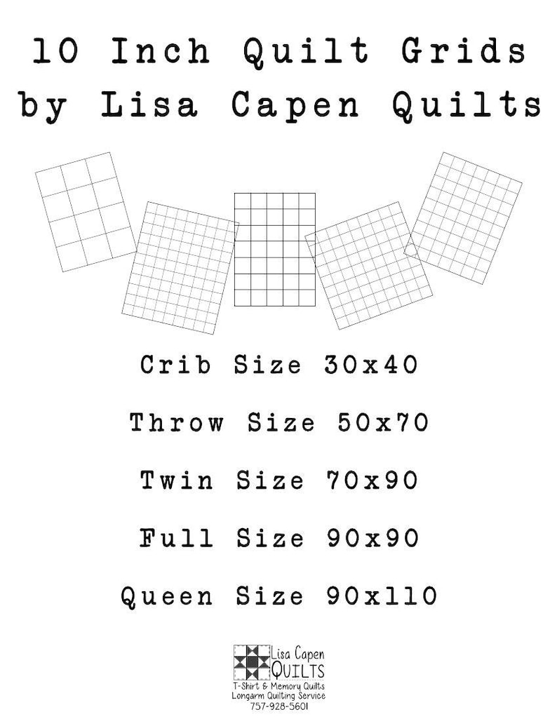 Quilters Graph Paper Instant Printable Download 10 Inch Etsy