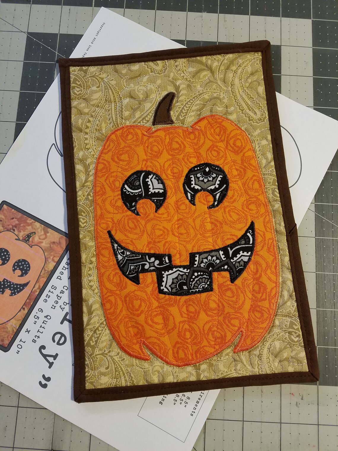 Halloween Mug Rug Pattern Bundle Buy 3 Get 1 Free Instant Etsy