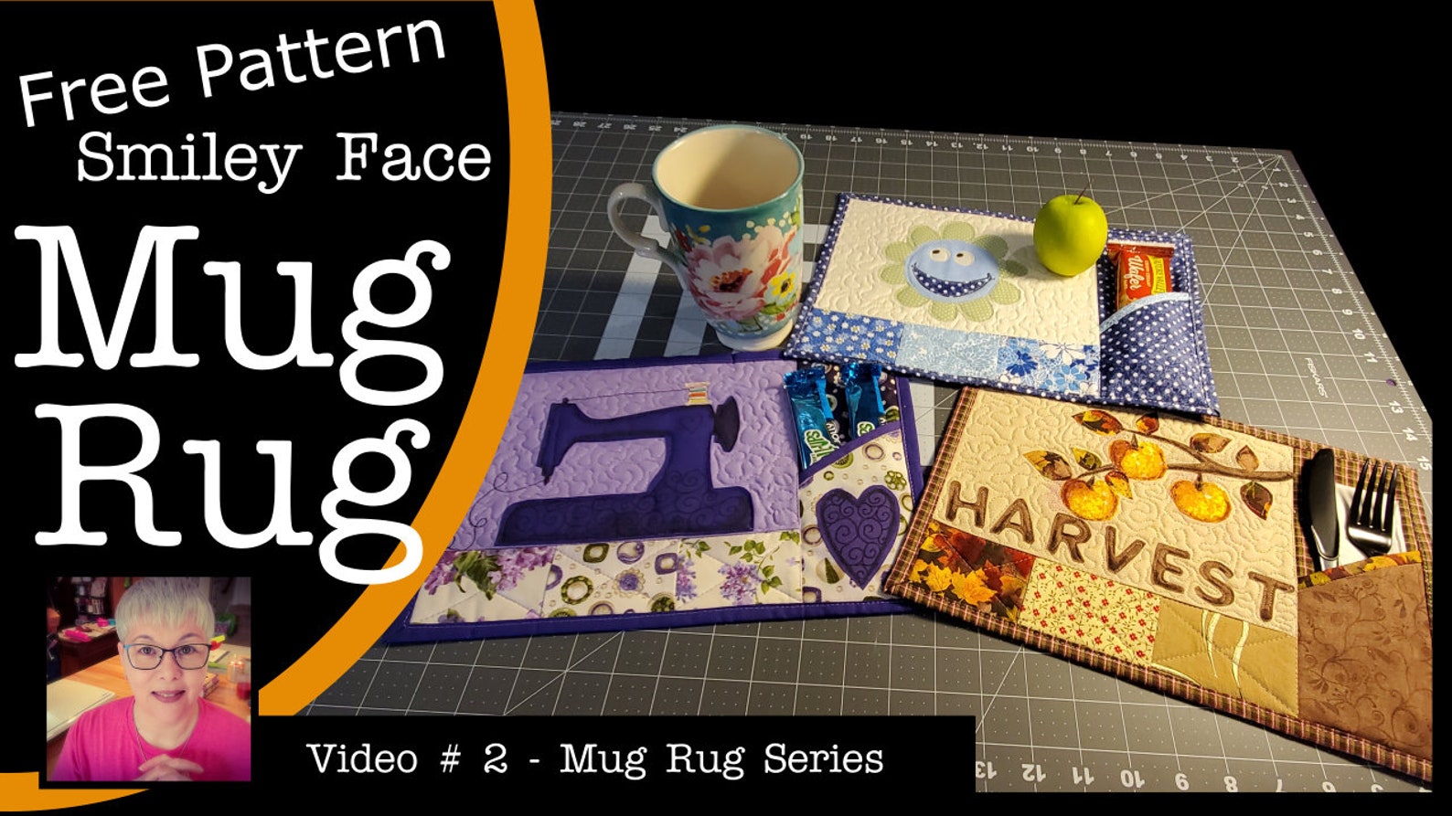 Sewing Machine Mug Rug w/ Pocket Pattern 12 x 8 Etsy