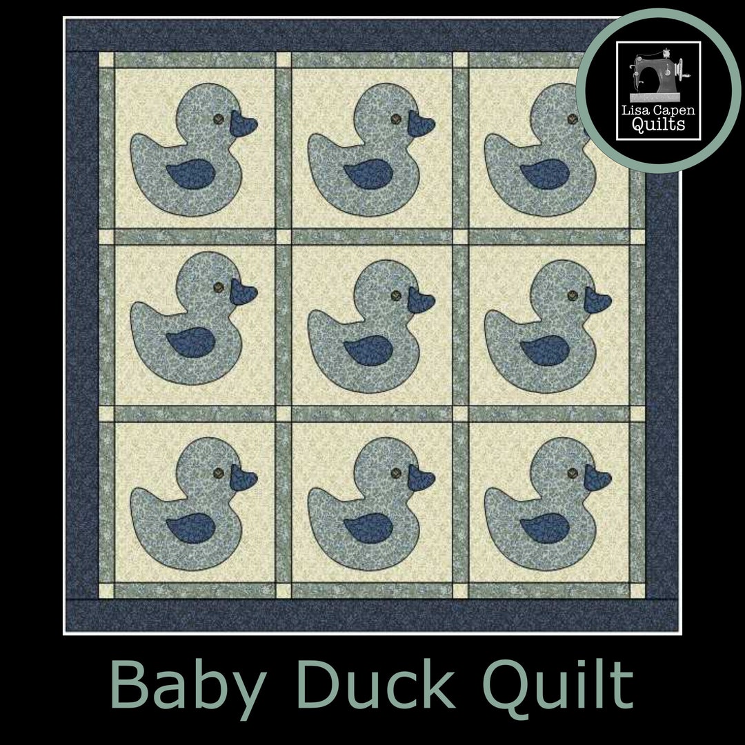 Baby Duck Quilt by Lisa Capen Quilts PDF and SVG Cutting File Etsy